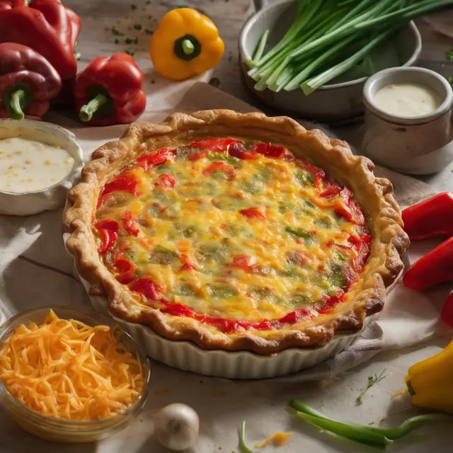 Foto de Red Bell Pepper Quiche