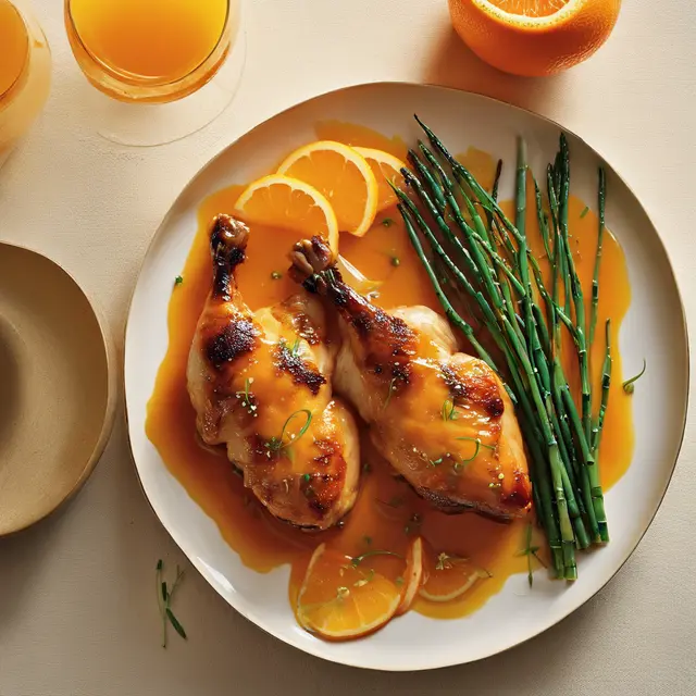 Foto de Chicken with Orange and Horsetail