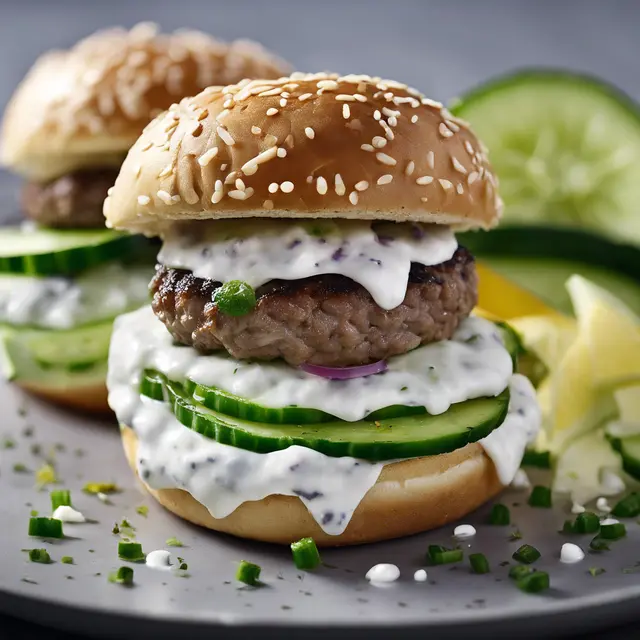 Foto de Hamburger with Cucumber