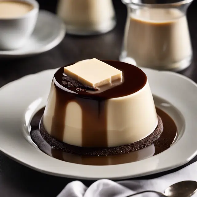 Foto de Coffee Jellatin Panna Cotta with Vanilla Sauce