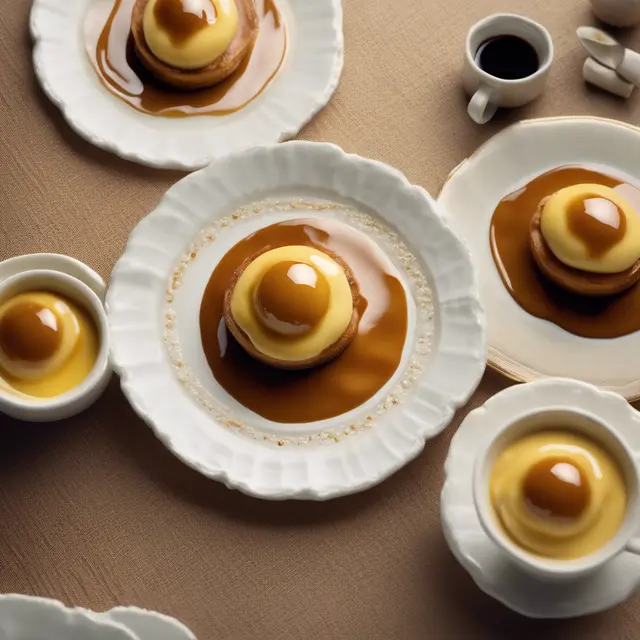 Foto de Egg Custard with Coffee Sauce