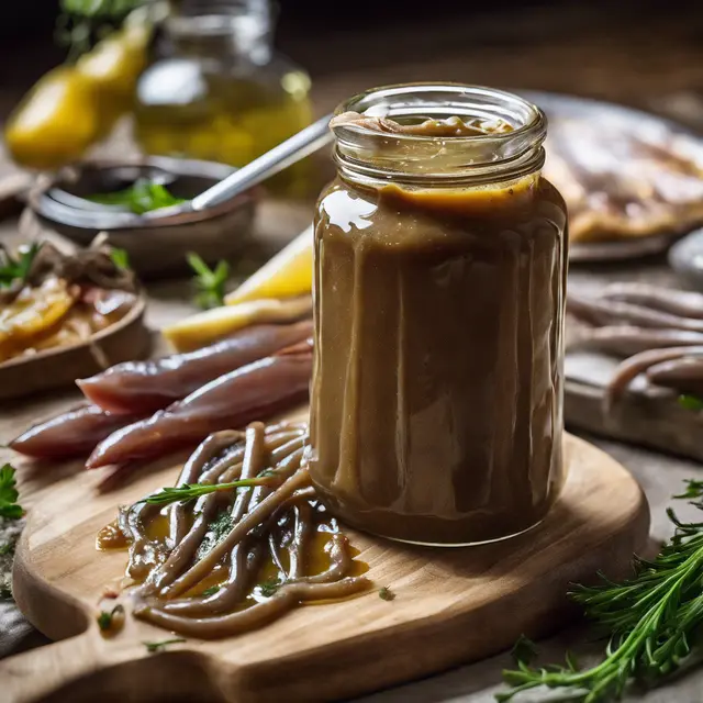 Foto de English-style homemade anchovy sauce