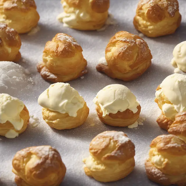 Foto de Cream Puffs with Ice Cream