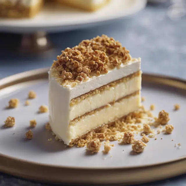 Foto de Mascarpone Cake with Granulated Topping