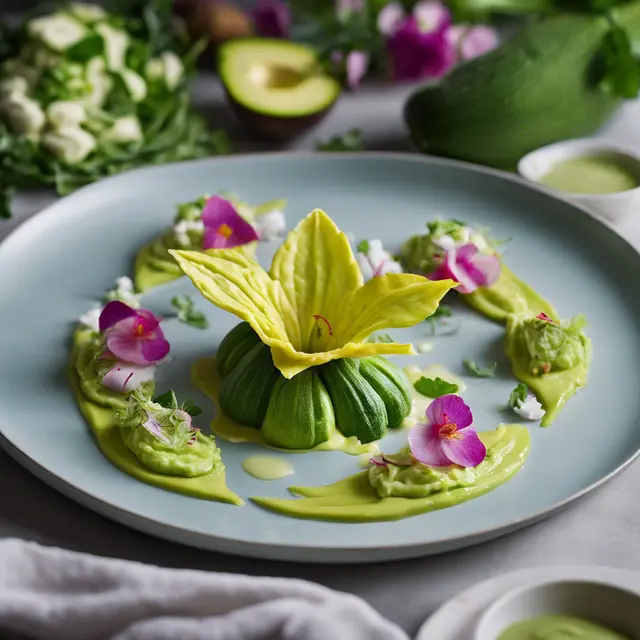 Foto de Zucchini Blossom with Avocado