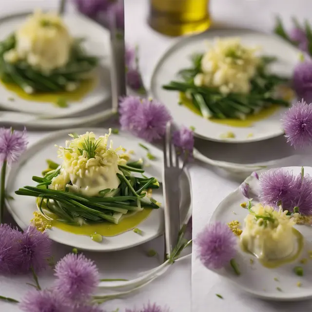 Foto de Chive Blossom with Mustard Sauce