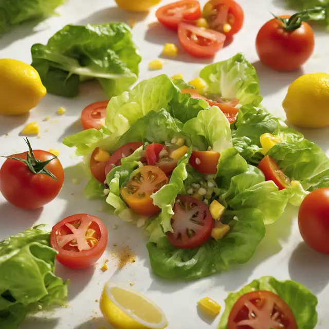 Foto de Lettuce and Tomato Salad with Lemon Seasoning