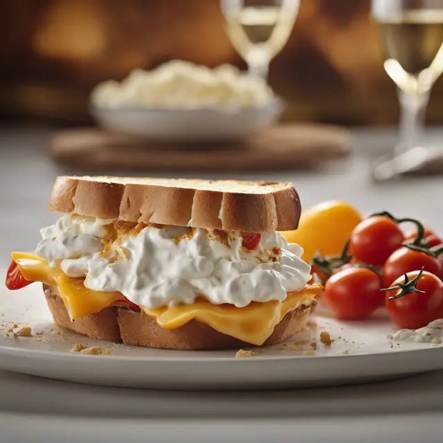 Foto de Cheese Sandwich with Whipped Cream of Cheese