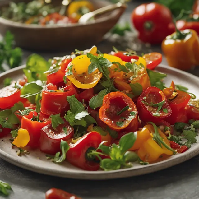 Foto de Fried Pepper Salad with Fresh Herbs